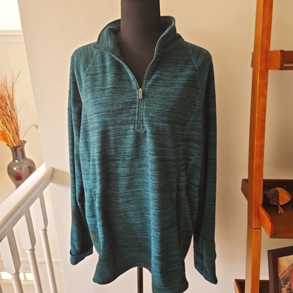 Tek Gear Microfleece 1/4 zip Long Sleeve Pull Over